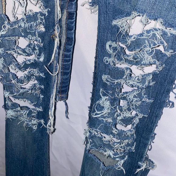 Customized Blue Ripped Jeans 👖 - Picture 4 of 9